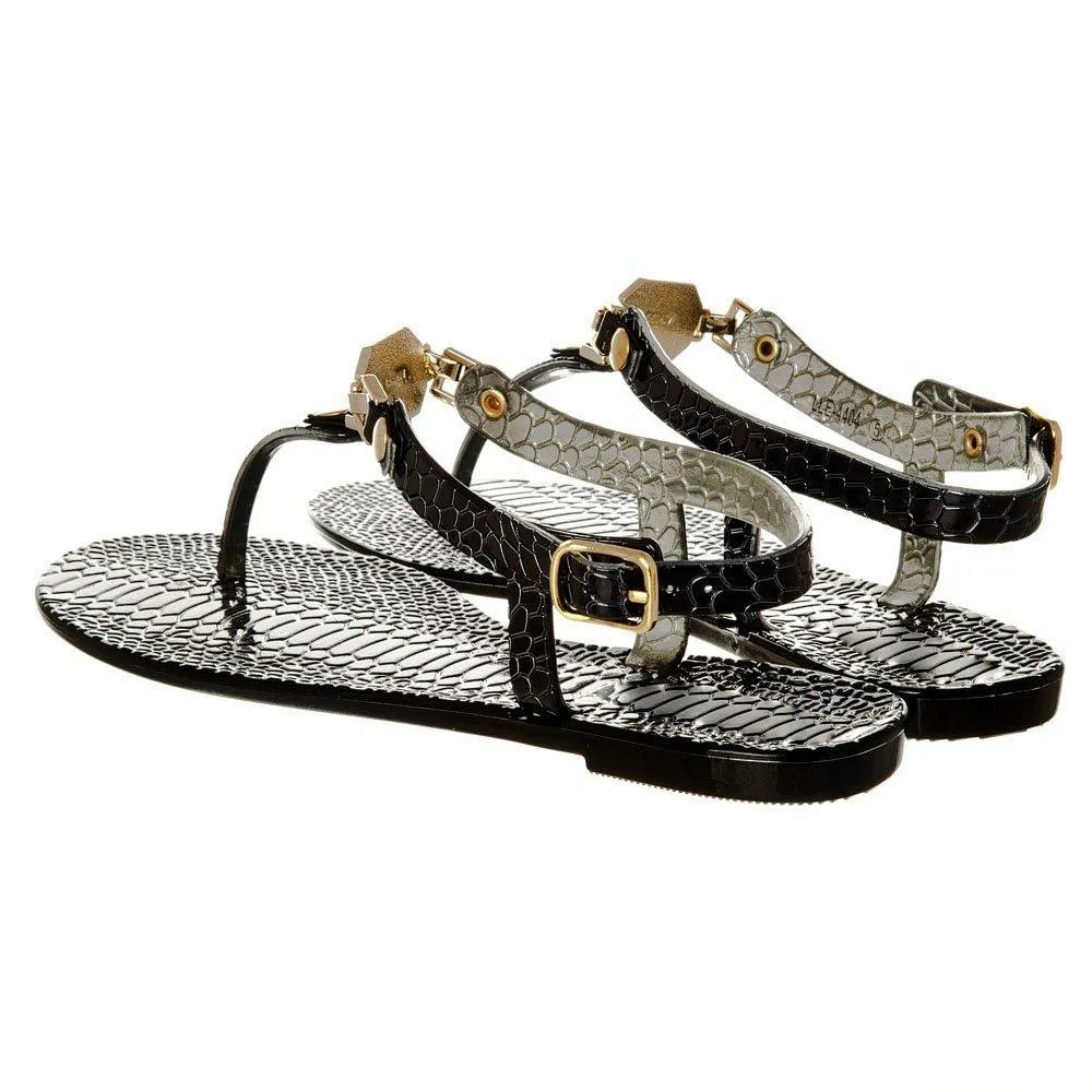 Minnie FLAT Toe Post Sandals With  T-Bar