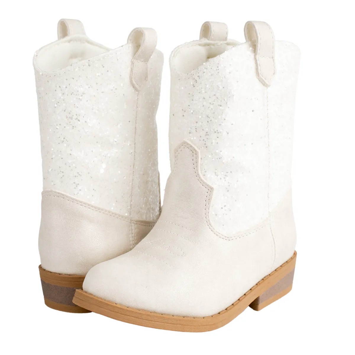 Missy Ivory Glitter Boot Walking Stage