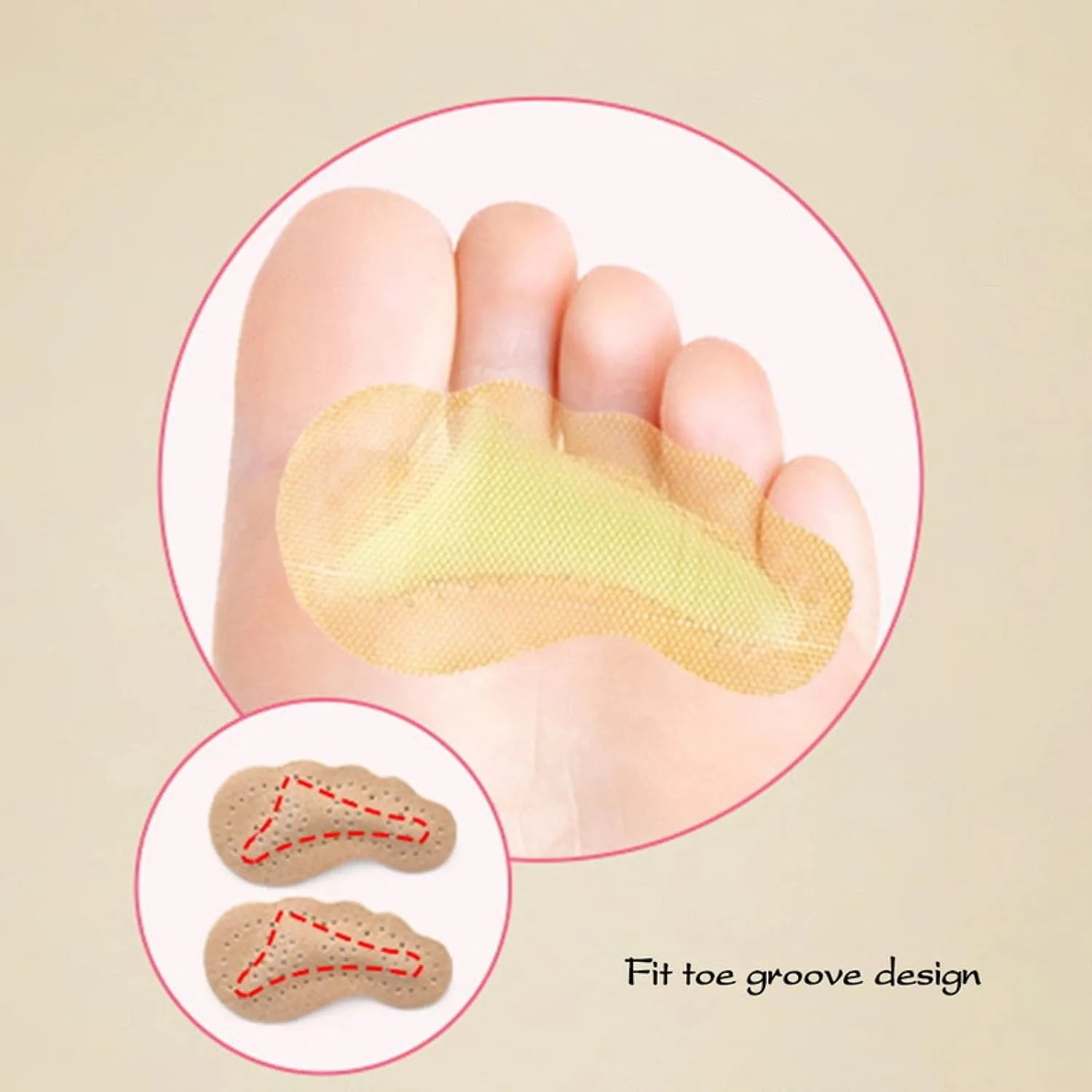 Non-Slip Forefoot Insole Pad Shoe Inserts for Women Sandals