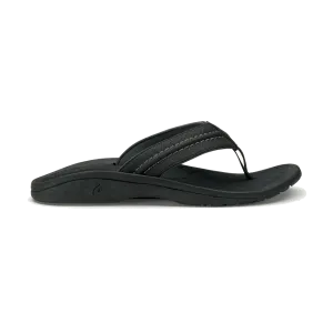 OluKai Men's Hokua Black/Dark Shadow