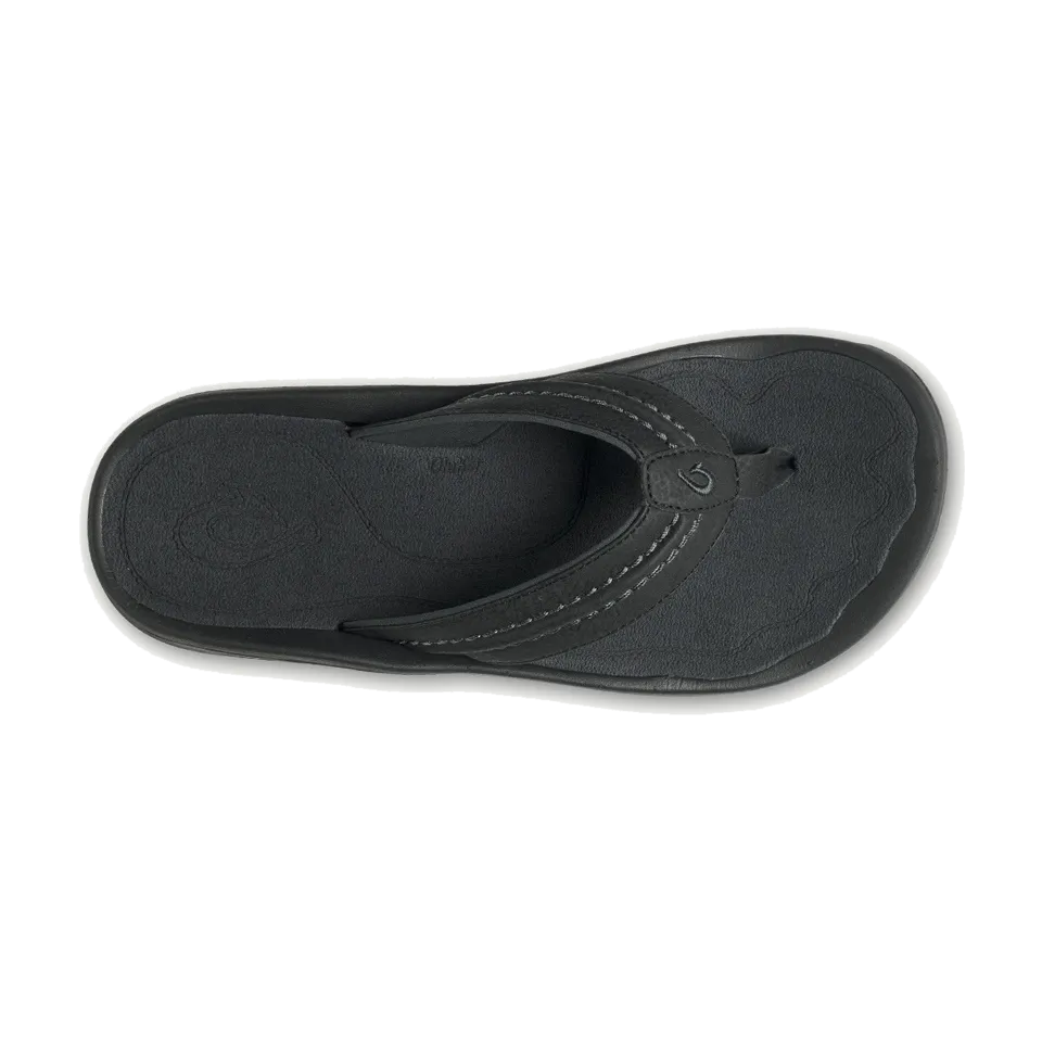 OluKai Men's Hokua Black/Dark Shadow