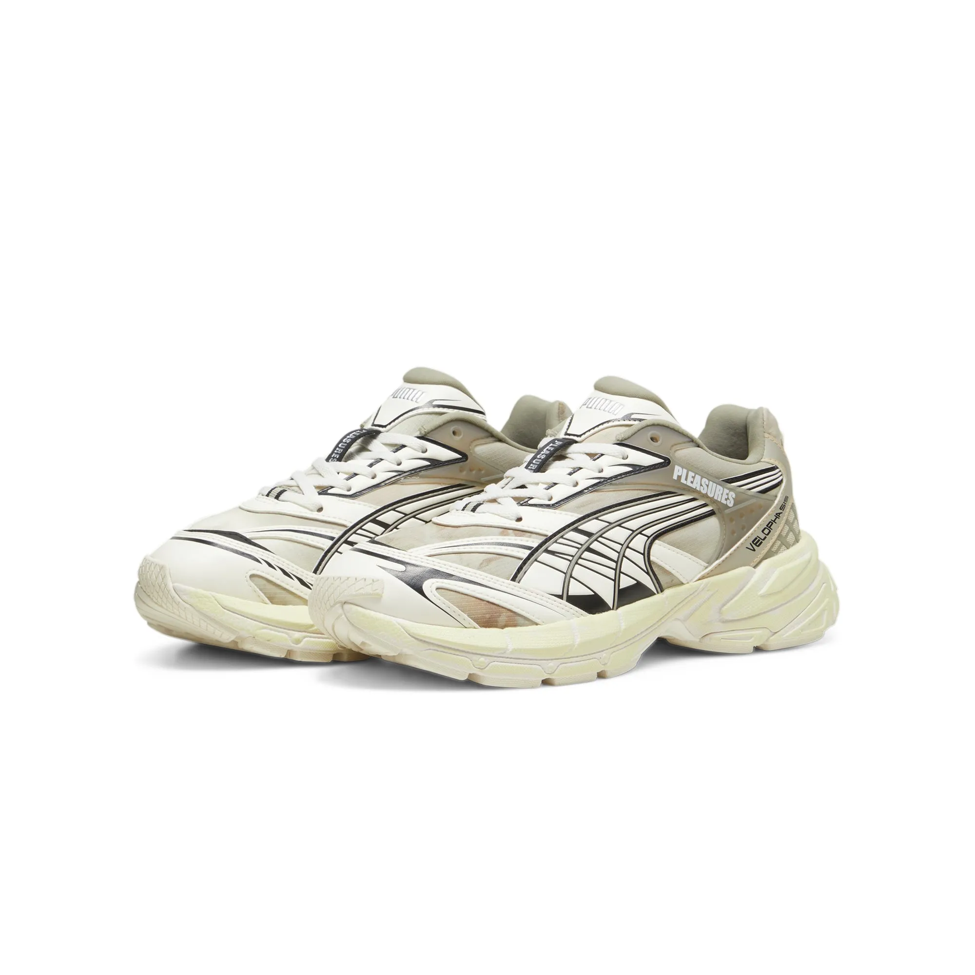 Puma x Pleasures Mens Velophasis Overdyed Shoes