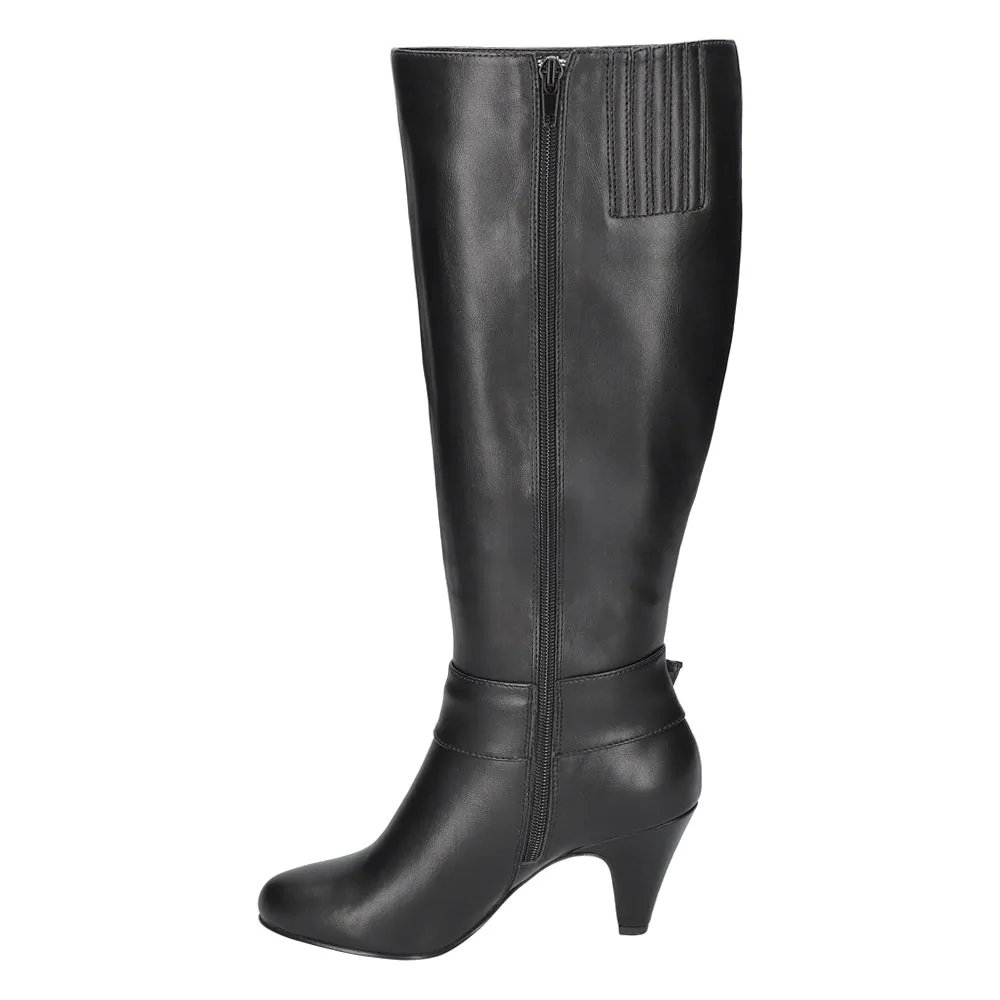 Rima Round Toe Wide Calf Zippered Boots