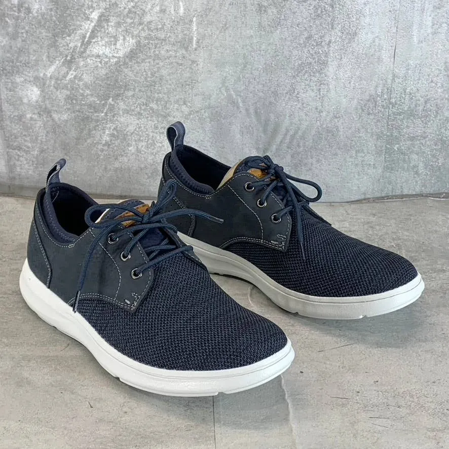 ROCKPORT Men's Navy Nubuck/Mesh Zaden Plain-Toe Lace-Up Oxfords SZ 8.5