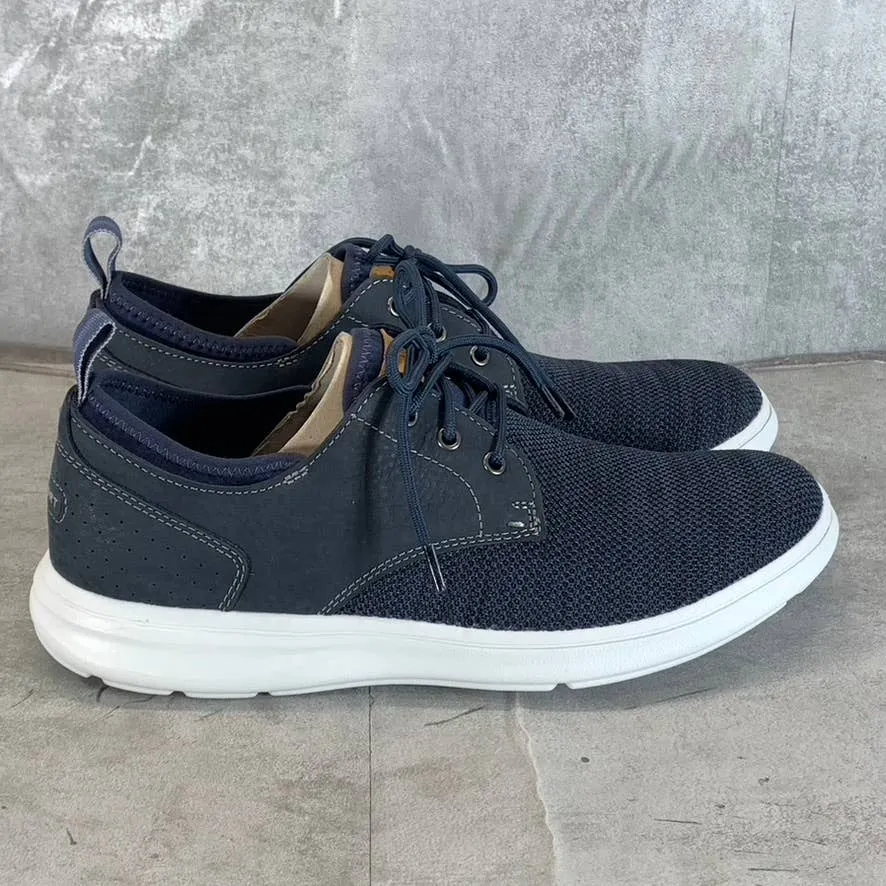 ROCKPORT Men's Navy Nubuck/Mesh Zaden Plain-Toe Lace-Up Oxfords SZ 8.5