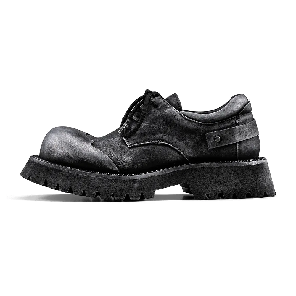 Rugged Lace-Up Casual Shoes