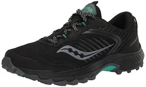 Saucony Excursion TR15 Running Shoes, Black/Jade, 11.5 M (B)
