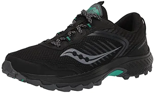Saucony Excursion TR15 Running Shoes, Black/Jade, 11.5 M (B)