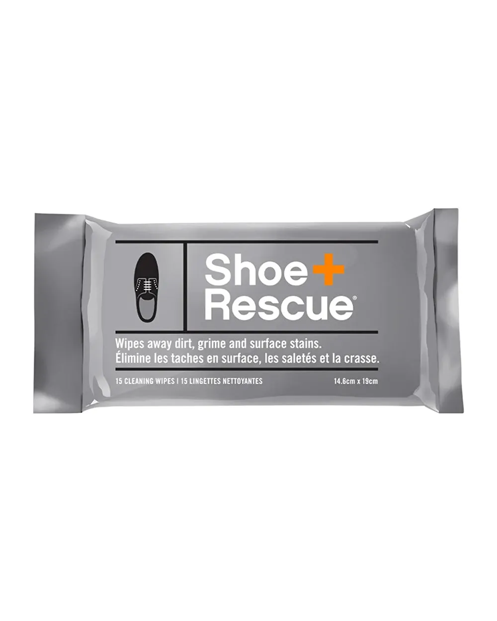 Shoe Rescue All Natural Cleaning Resealable Wipes L8 x W18 x H1.5 cm Pack of 15