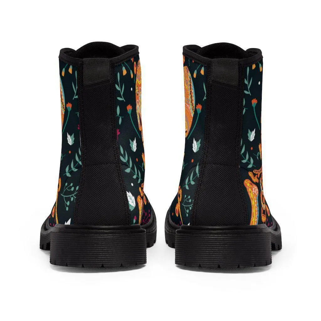 Skull Flower Boots