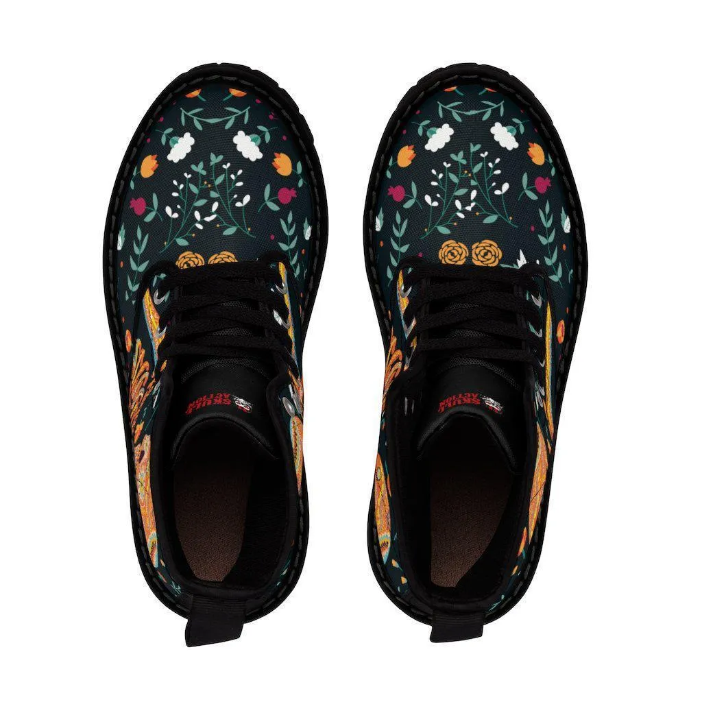 Skull Flower Boots