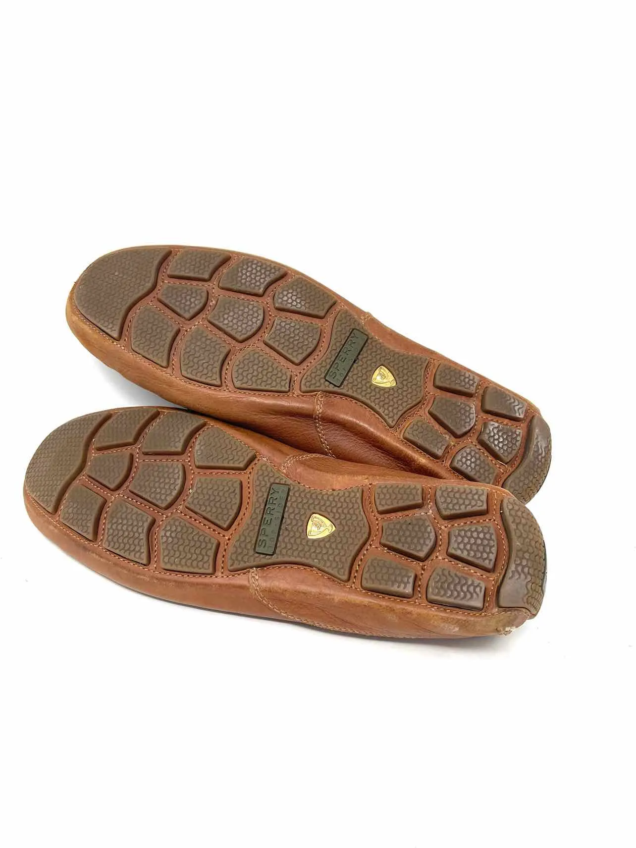 Sperry Size 11.5 Tan Solid Leather Men's Shoes Loafers- Men's