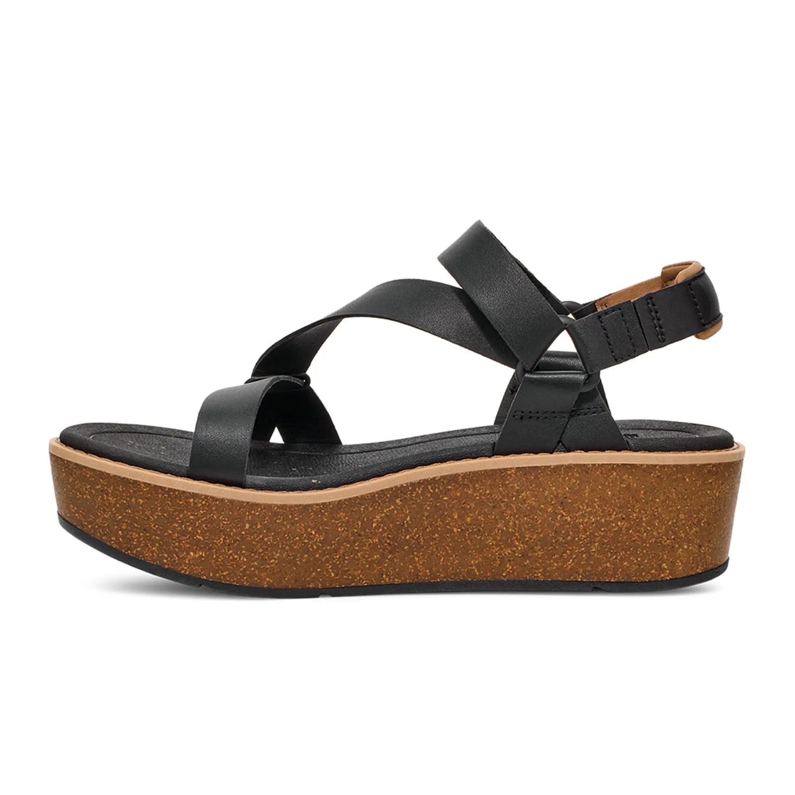 Teva Madera Wedge Sandal (Women) - Black