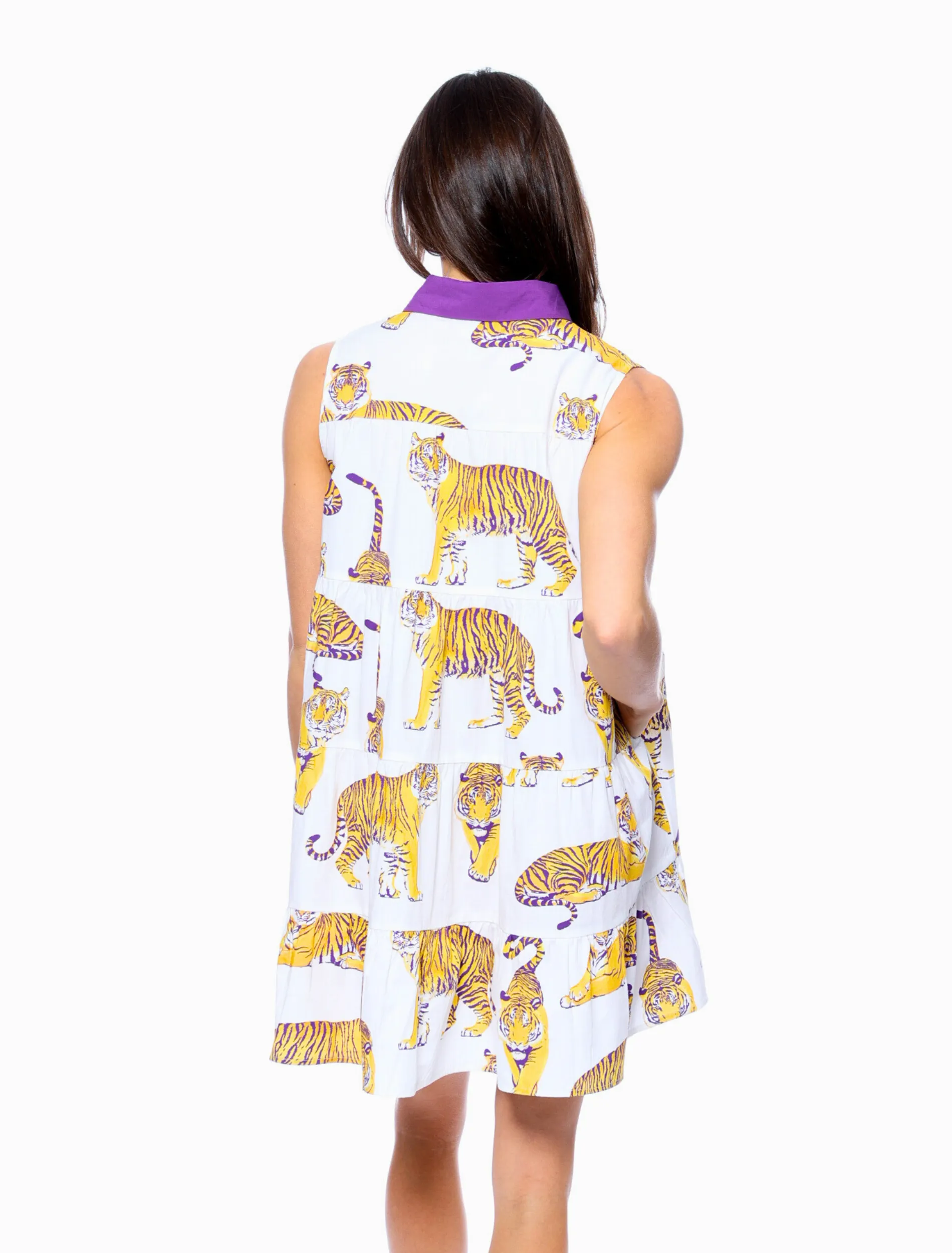 The LSU Tigers Poplin Tank Dress