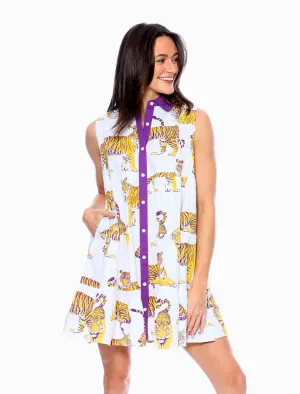 The LSU Tigers Poplin Tank Dress
