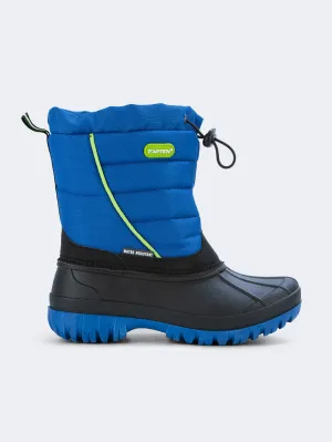 Topten Comfy Kids-Boys Skiing After Ski Boots Black/Royal Blue
