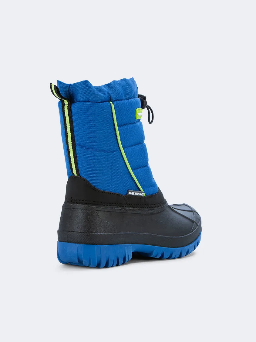 Topten Comfy Kids-Boys Skiing After Ski Boots Black/Royal Blue