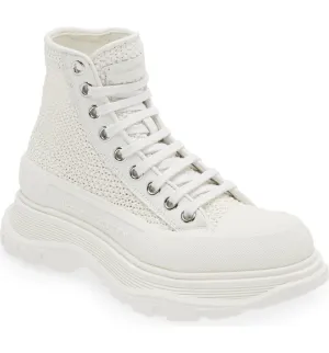 Tread Slick Woven Raffia High Top Sneaker