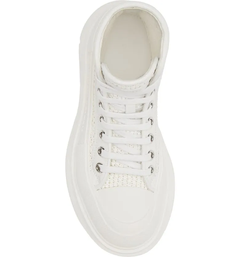 Tread Slick Woven Raffia High Top Sneaker