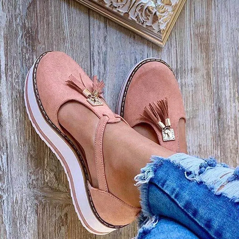 Vella - Tassel Platform Flats