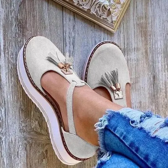 Vella - Tassel Platform Flats