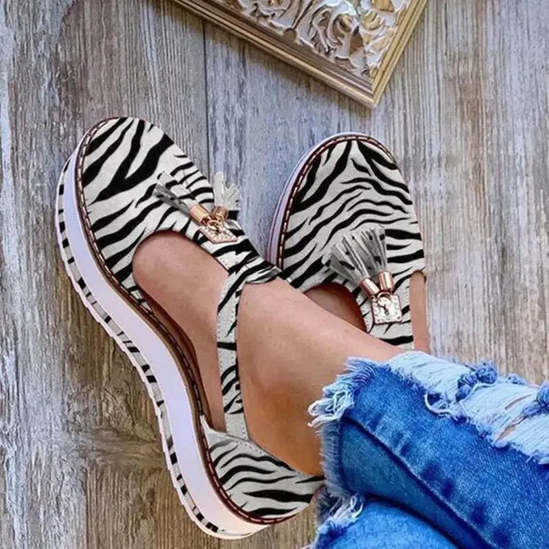 Vella - Tassel Platform Flats