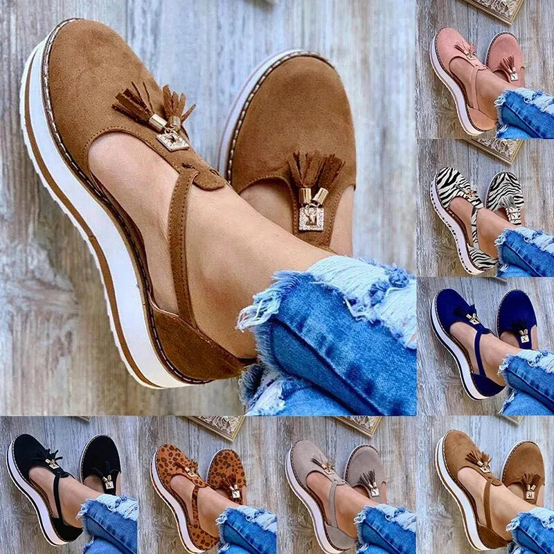 Vella - Tassel Platform Flats