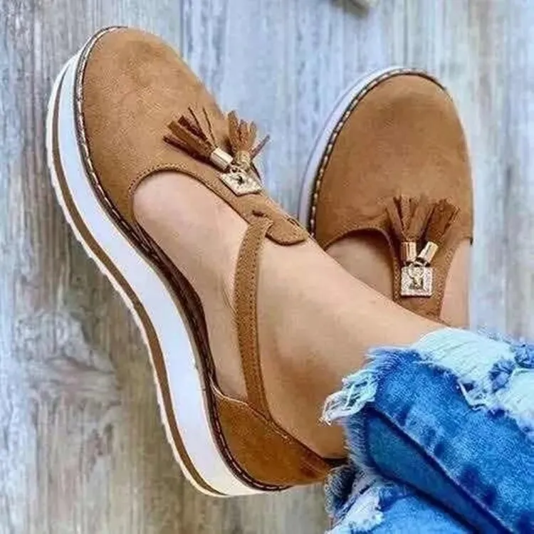 Vella - Tassel Platform Flats