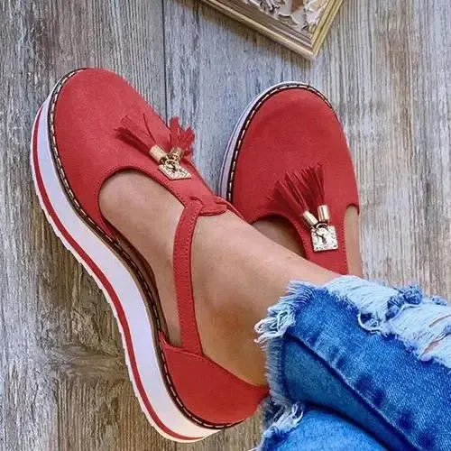 Vella - Tassel Platform Flats