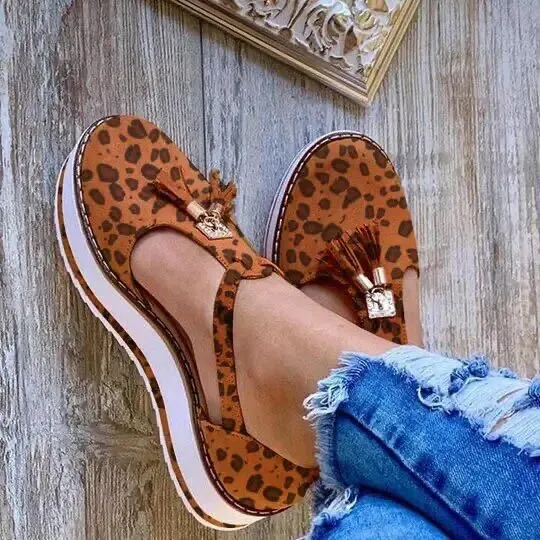 Vella - Tassel Platform Flats