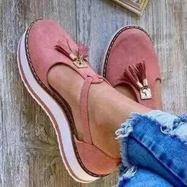 Vella - Tassel Platform Flats