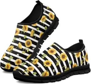 Womens Lightweight Running Shoes Slip On Breathable Fashion Tennis Walking Sneakers for Travel Camping Jogging SizeUS 5.5-11.5
